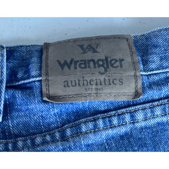 Wrangler Authentics Denim Jean Shorts Men's 48 Blue 10" Inch Inseam 100% Cotton - Picture 7 of 7